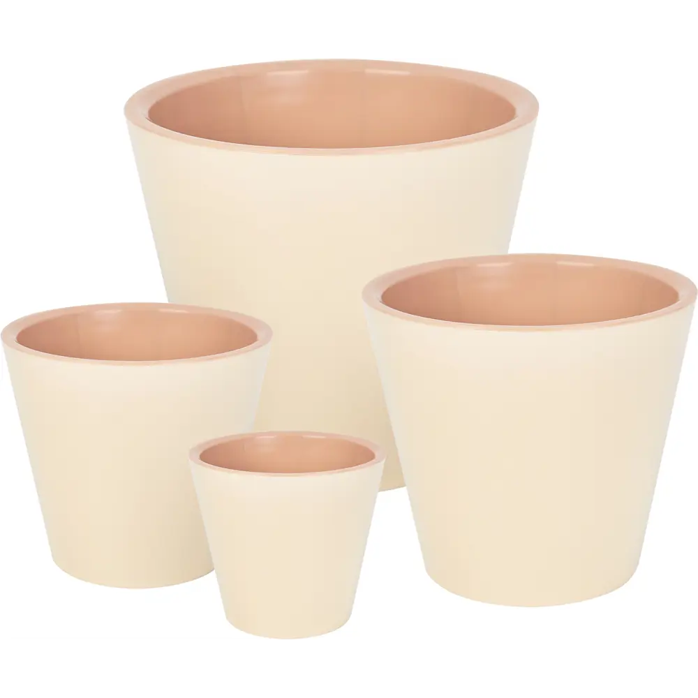 INGREEN London — кашпо для цветов со вставкой, ø12.6 см, сливочный 88259141 STLM-0077077 - Вид №4