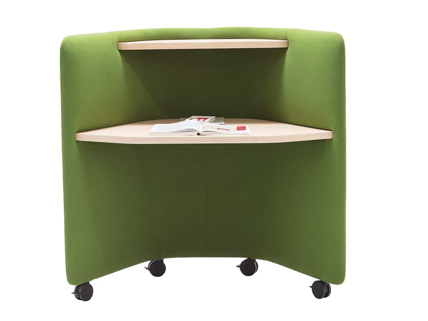 Рабочий стол на колесах со звукопоглощающими перегородками Andreu World In Out Office ARCH-00032485