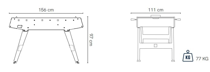Прямоугольная кальциобалилла в HPL Cornilleau Origin ARCH-00013692 - Вид №23
