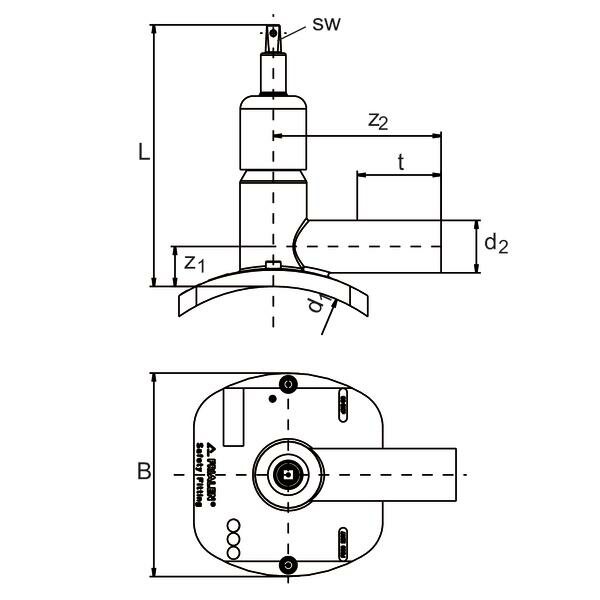 SANIT 72106006040 Врезки под давлением Клапан Top-Loading с удлиненным выходным патрубком  - Вид №1