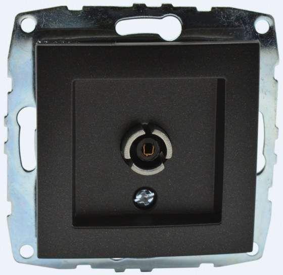 500-002005-138 Розетка TV концевая экран графит Mono Electric Despina/ Larissa