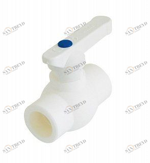 Кран шаровый KALDE D40 с рычагом белый 3242VLB400003