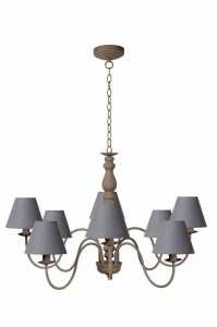 Подвесная люстра Lucide Campagne 31333/08/41 серая LUCIDE ДИЗАЙНЕРСКИЕ, CAMPAGNE 076325 Серый