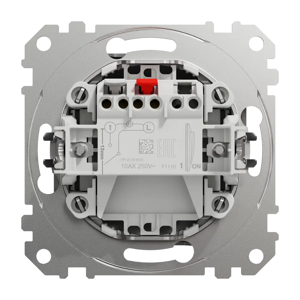 Выключатель встраиваемый Systeme Electric Sedna Design 1 клавиша, цвет алюминий 84830113 STLM-2073850 Sedna Design Elements - Вид №2