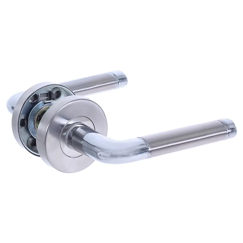Ручка дверная на розетке 63-29 CR, алюминий, цвет хром 82001846 STLM-2031893 EDSON  - Вид №1