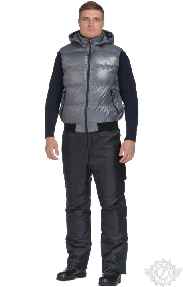 61188 Жилет "Комфорт" зимний серый  Зимняя спецодежда  размер 48-50/170-176  - Вид №9