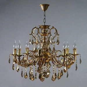 Подвесная люстра Ambiente Alicante 8888/8 AB Honey Leaf AMBIENTE ДИЗАЙНЕРСКИЕ, ALICANTE 181578 Бронза