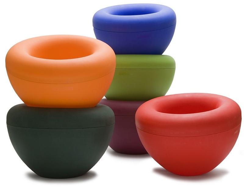 Nola Industrier Светящаяся кашпо для общественных мест из переработанного пластика  Ö14-60/ö14-61  - Вид №1