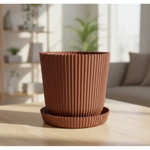 Горшок для цветов Тek.А.Тek 12x12x11.5 см v1 л пластик глина