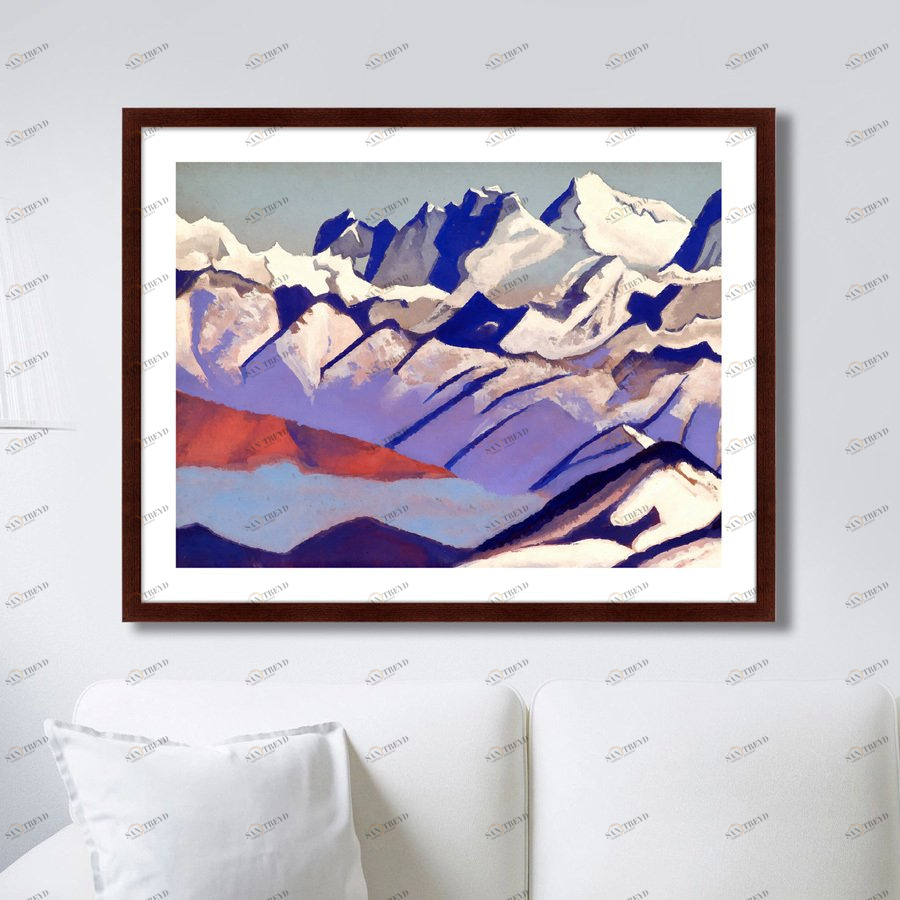 Картина "Эверест, 1936 г.", 32х42 см КАРТИНЫ В КВАРТИРУ  264849 Разноцветный 