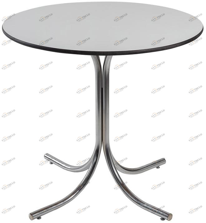 2594 Стол Rozana UltraThin D80 Белый R-HOME 460404+1705331H_White Pure