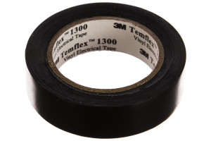 15926264 Изолента ПВХ Temflex 1300 черная, рулон 15 мм x 10 м 7100080349 3М