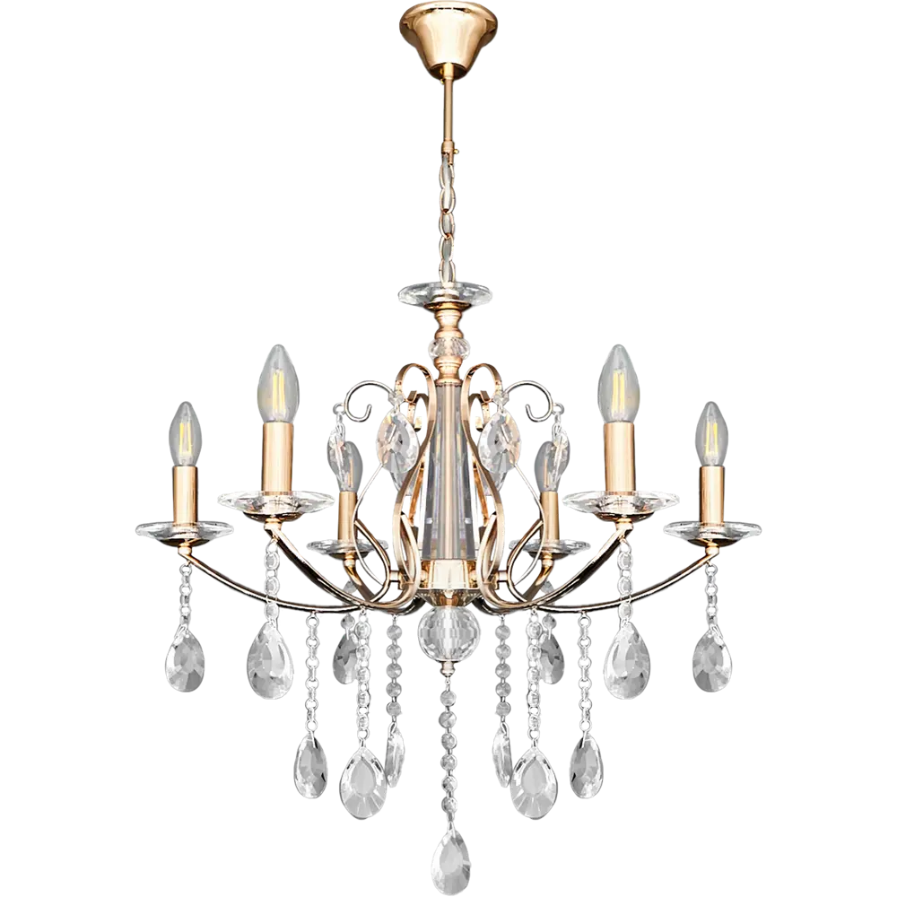 Люстра потолочная De City Свеча 6 ламп 12 м² E14 220 V STLM-2119785 - Вид №2