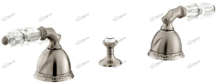 Bronces Mestre Смеситель для биде на 3 отверстия с кристаллами swarovski® Oman sun-id-1468701