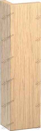 LC589901212 L-Cube Доборная планка для шкафчика L-Cube Дуб брашированный, натуральный шпон Duravit