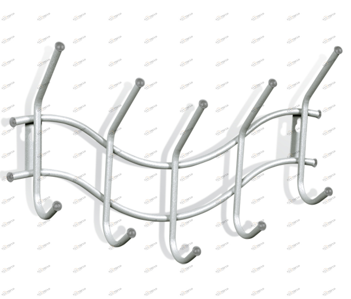 Вешалка Volna серебро-серая SHEFFILTON ДИЗАЙНЕРСКИЕ 015504 Серебро;серый 