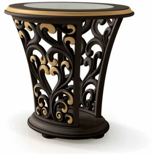 Carpanese Home Высокий овальный деревянный стол Heritage 6130