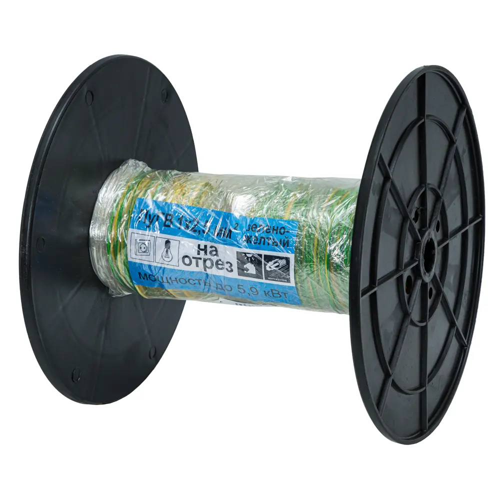 Провод Камкабель ПУГВ 1x2.5 мм на отрез ГОСТ цвет желтый STLM-2174742 - Вид №1