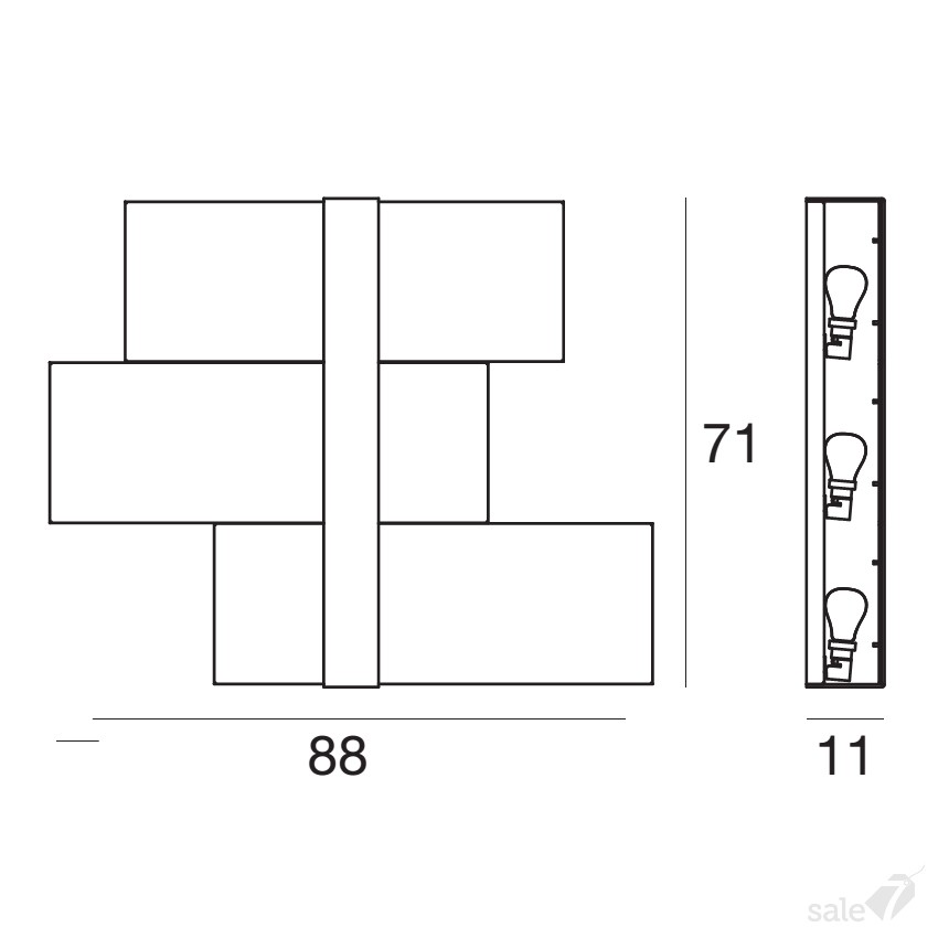 Linea Light 90231 walnut Triad универсальный 91077 - Вид №2