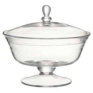 Ваза стеклянная для десертов с крышкой 19,5 см прозрачная Serve LSA INTERNATIONAL ДИЗАЙНЕРСКИЕ 00-3870293 Прозрачный