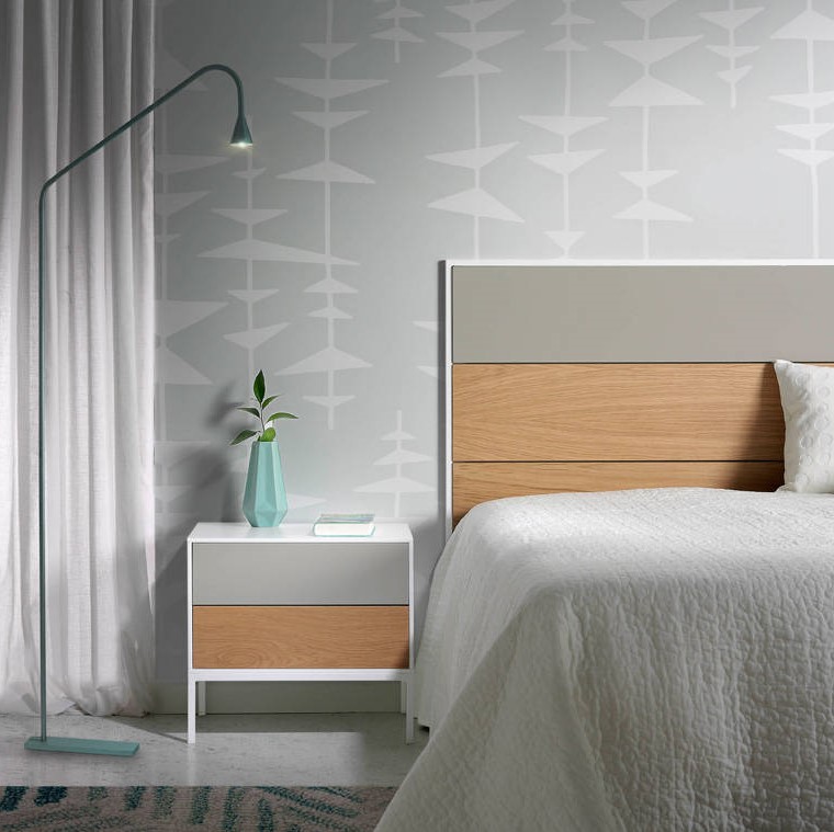 Тумбочка прикроватная GOB-5490 серая от Angel Cerda ANGEL CERDA  241844 Белый  - Вид №3