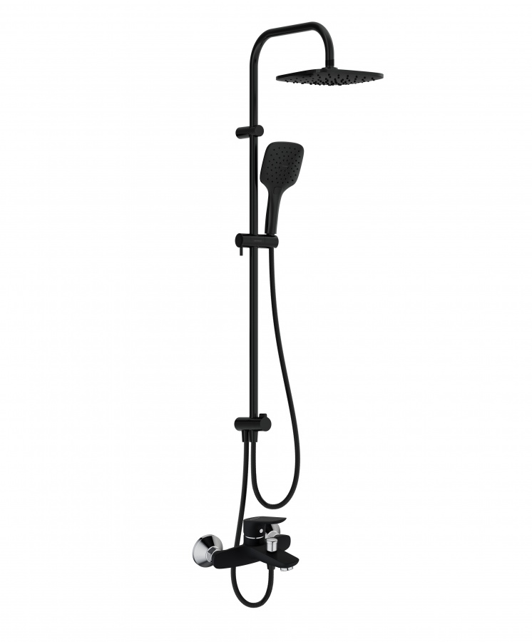 408771435 Origin Bit набор 2 в 1: смес. для ванны/душа душ система шт черный. Damixa Orgin Bit  - Вид №4