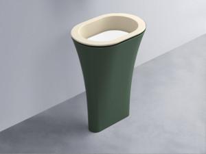 AMLA65-LN+AMPILO-BL+AMCOLO-MU Раковина Amedeo Ovale отдельностоящая cielo Enjoy + Amedeo