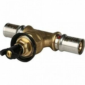 Вентиль пресс STOUT 16х16х2.0 с хромированной ручкой
