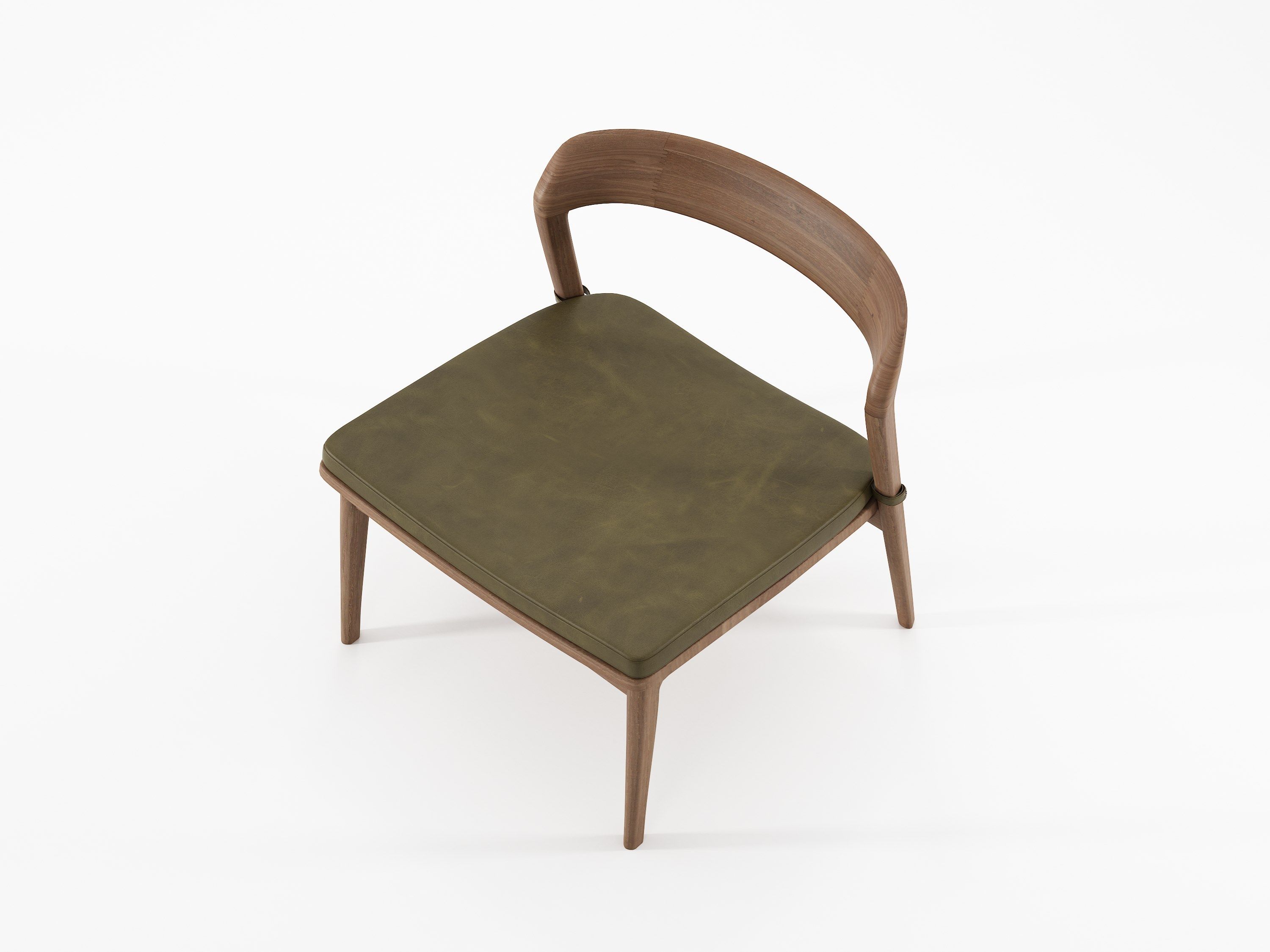 Кресло из массива дерева с мягким сиденьем KARPENTER Grasshopper ARCH-00069382 - Вид №10