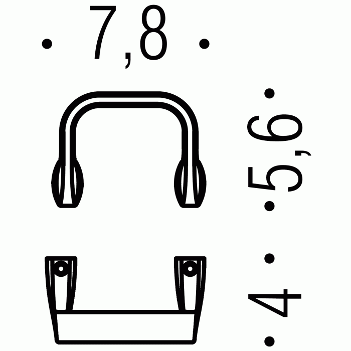 BPT27-NM PT27NM Крючок большой (чёрный) COLOMBO TRENTA Colombo Design - Вид №1