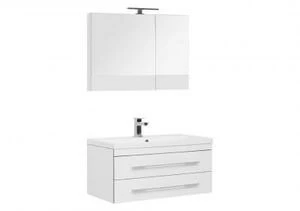 Комплект мебели для ванной Aquanet Верона NEW 90 белый (подвесной 2 ящика)