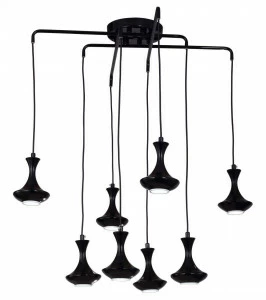 Люстра дизайнерская Harrys черная 1727-8P SUPERNW ДИЗАЙНЕРСКИЕ, KOSMOS 057145 Черный