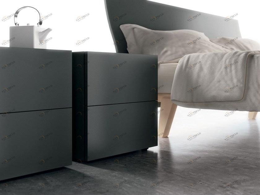 Caccaro Прикроватная тумбочка из лакированной древесины Filnox sun-id-1494588