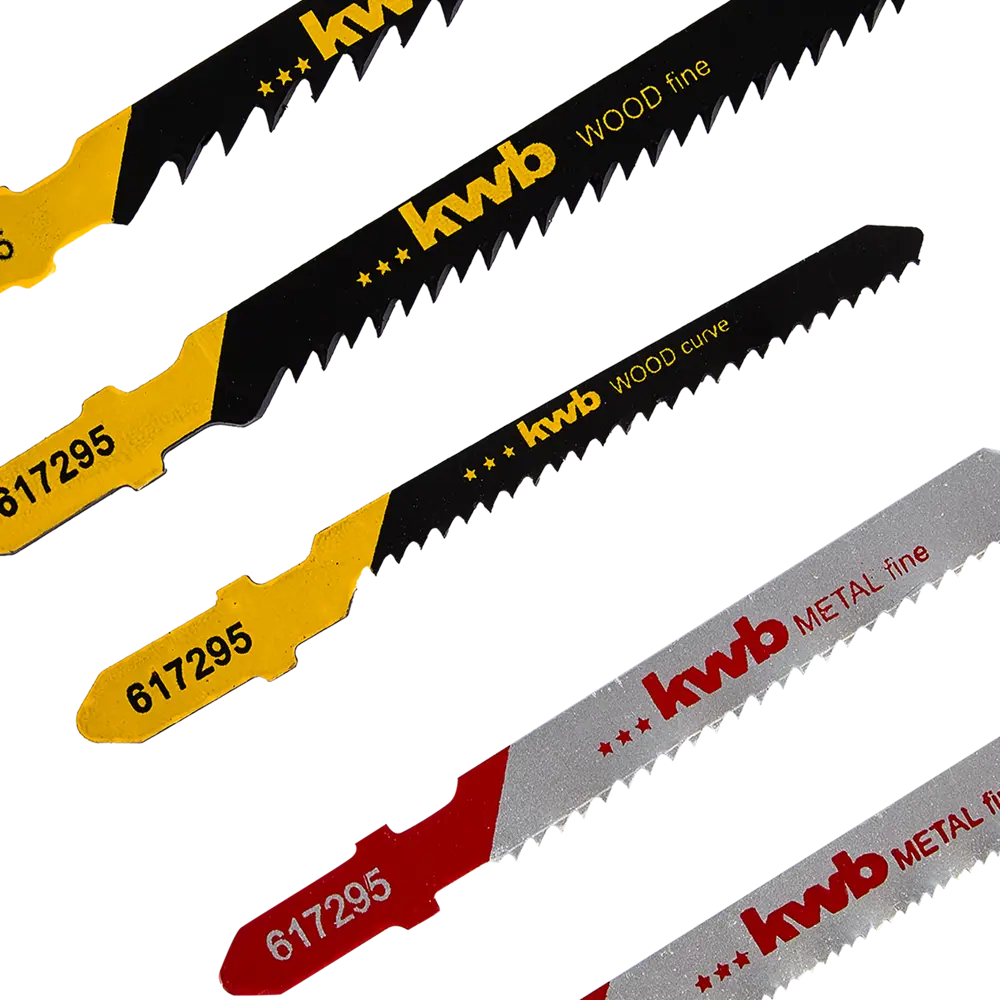 Набор пилок для лобзика по дереву и металлу KWB 617295, 5 шт STLM-2210390 - Вид №2