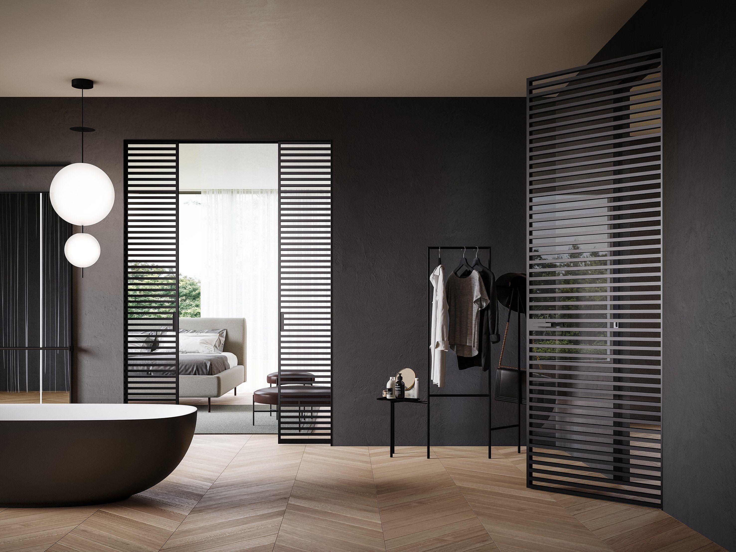 Раздвижные двери интерьер стены ADL Line ARCH-00073805 - Вид №1