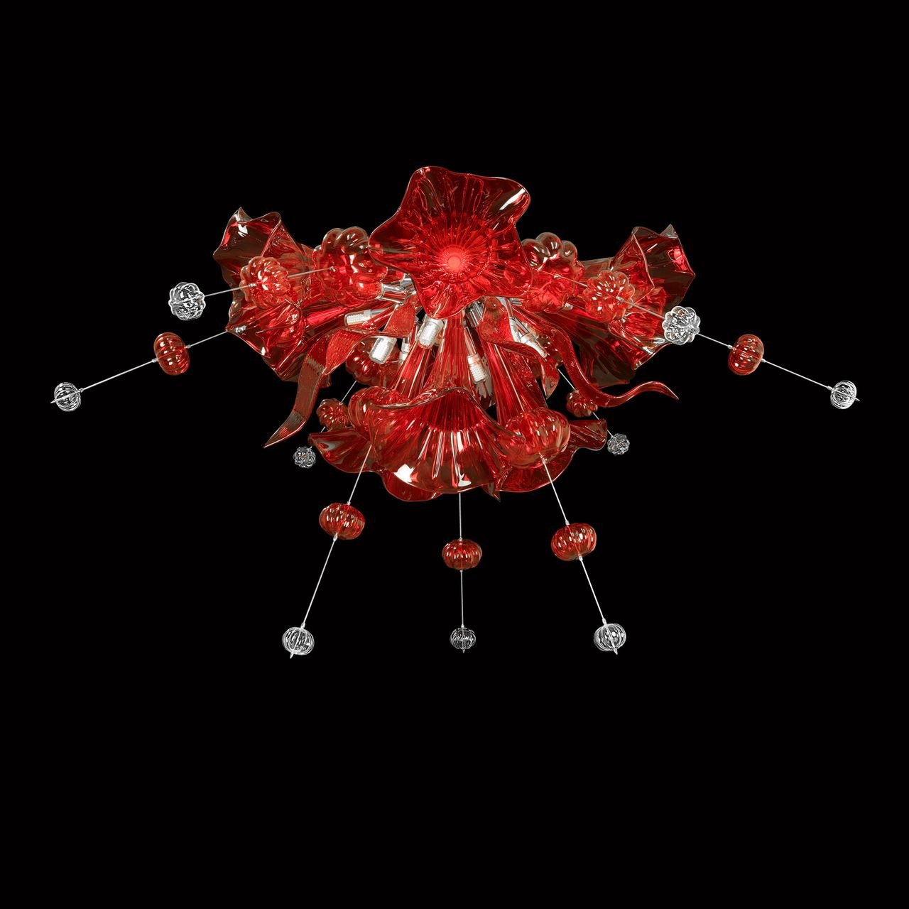 Потолочная люстра Lightstar Celesta 893022 LIGHTSTAR ДИЗАЙНЕРСКИЕ, CELESTA 058806 Красный  - Вид №1