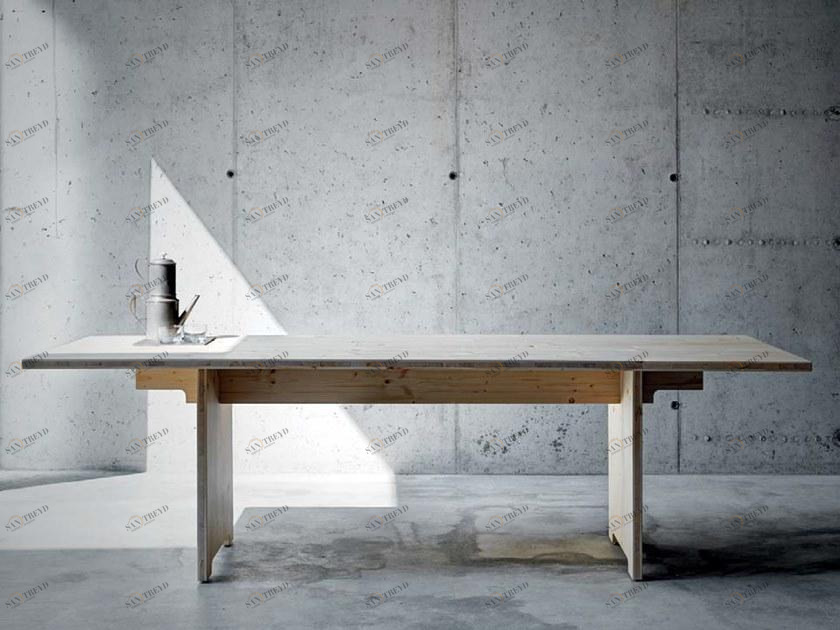 FIORONI Прямоугольный стол из клееного дерева sun-id-1450606