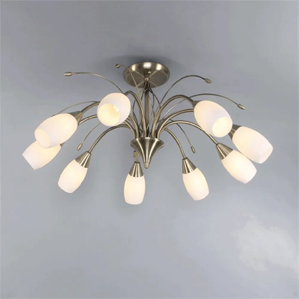 Люстра Eurosvet Ginevra 22080/9, 9 ламп, 29 м², цвет бронза STLM-2176386 - Вид №3