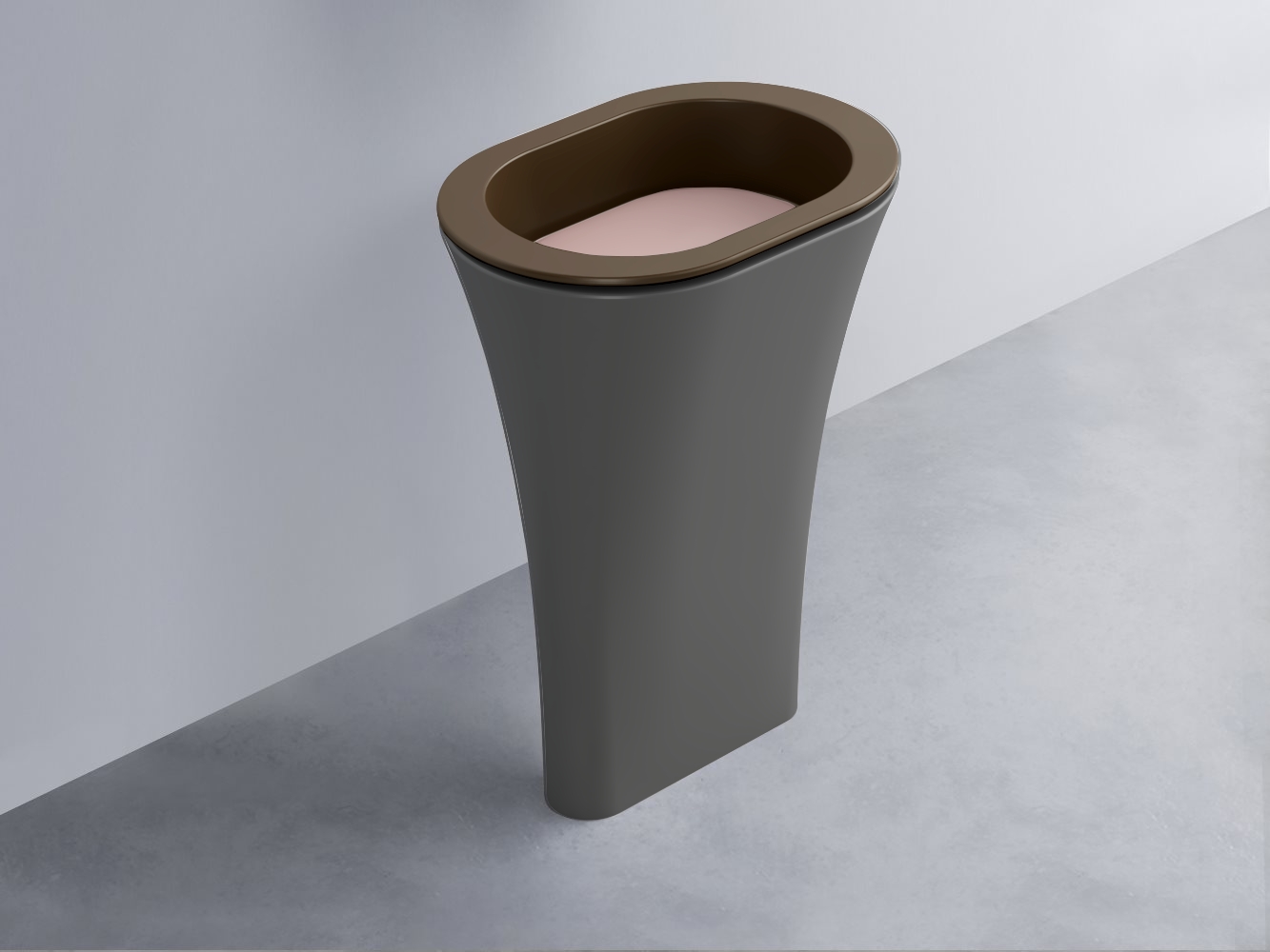 AMLA65-CA+AMPILO-CP+AMCOLO-CM Раковина Amedeo Ovale отдельностоящая cielo Enjoy + Amedeo Ceramica Cielo