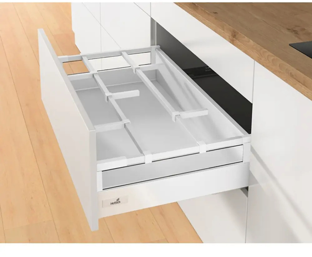 91580231 Разделитель для шкафа Hettich OrgaStore 410 3.10x3.10x36 см сталь цвет белый STLM-1080131