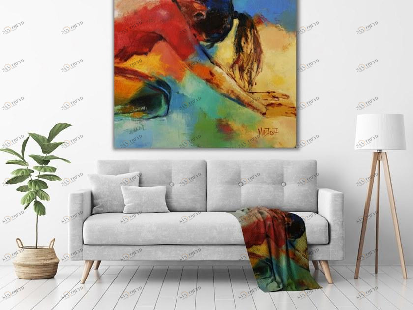 MOMENTI Авторский художественный принт Crazy home paintings Pe-003