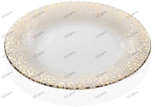 IVV Украшенная стеклянная тарелка Sparkling 8148.2