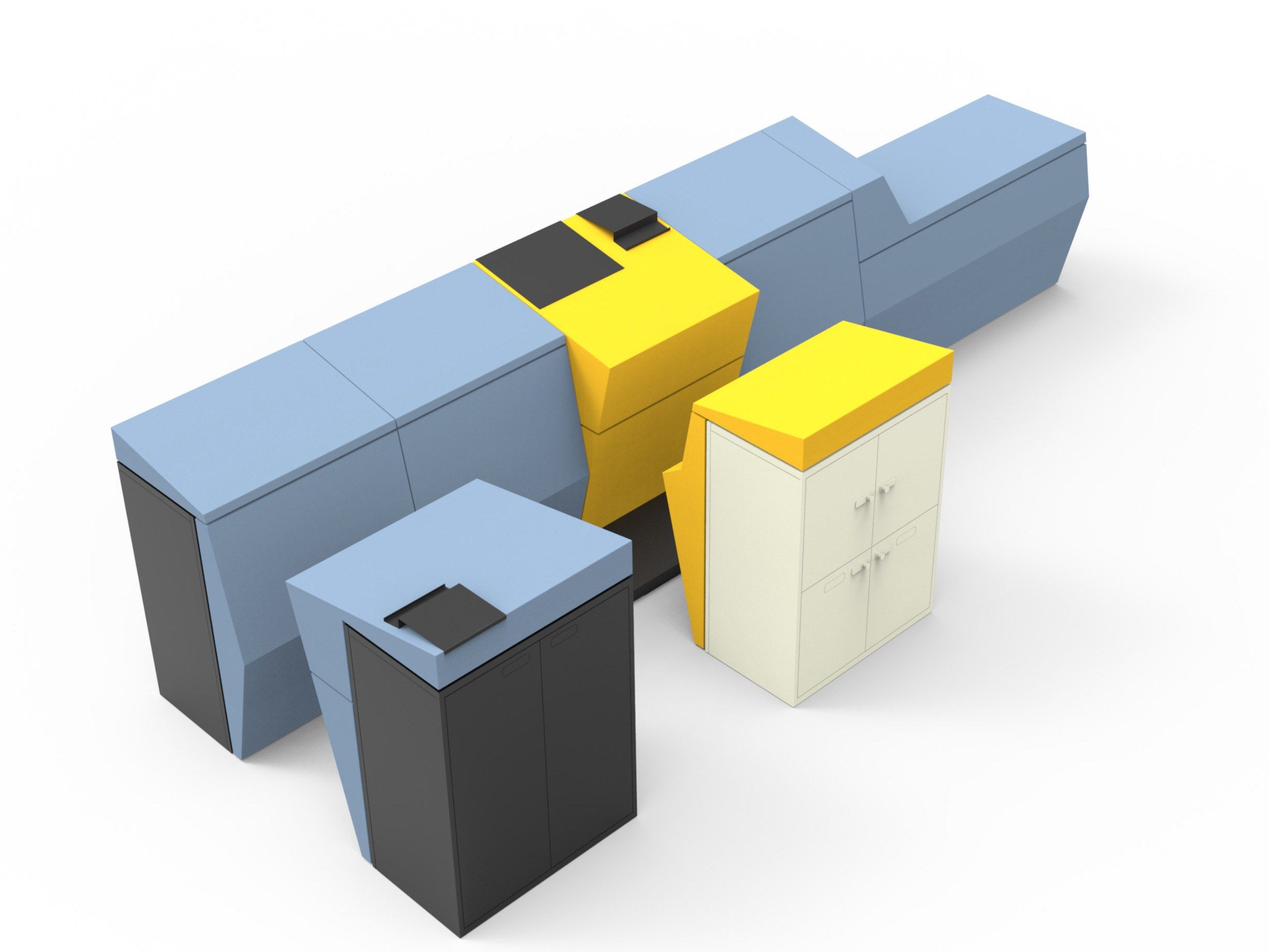 Обивка офисных модулей из пены QM Quinze & Milan LEAN ARCH-00124076 - Вид №11