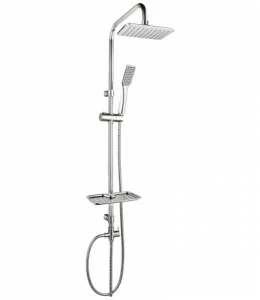 LM8804C Душевой гарнитур LM8804С без смесителя c верхней душевой лейкой "Тропический дождь", хром LEMARK
