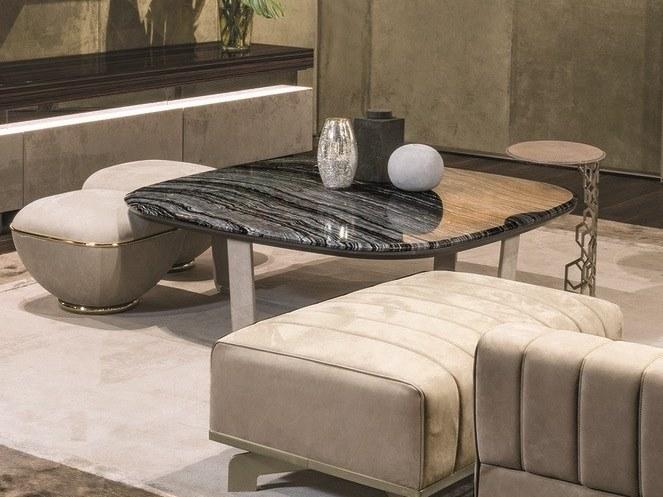 Longhi Квадратный мраморный журнальный столик Loveluxe 2018 – illusion collection Y 721 - Вид №2