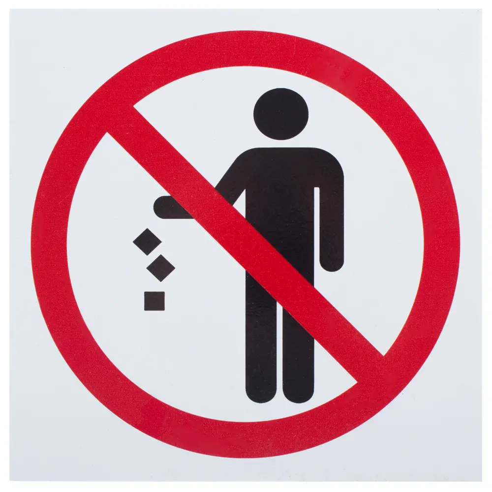 Табличка на вспененной основе «Не мусорить» DUCKANDDOG STLM-2152000