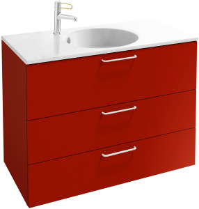 EB2533-R6-E52 Тумба под столешницу 90 см, 3 ящика, белая ручка JACOB DELAFON ODÉON RIVE GAUCHE