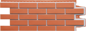 90572777 Фасадная панель Премиум коралловый 0.38м² Клинкерный кирпич STLM-0289359 GRAND LINE