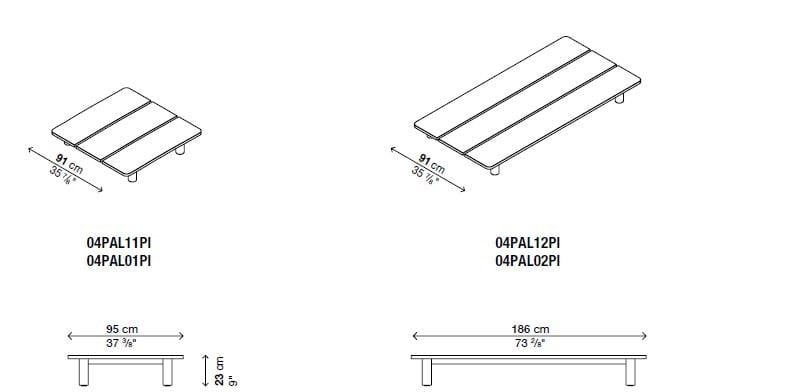 Низкий садовый столик Kristalia сцена ARCH-00129951 - Вид №5