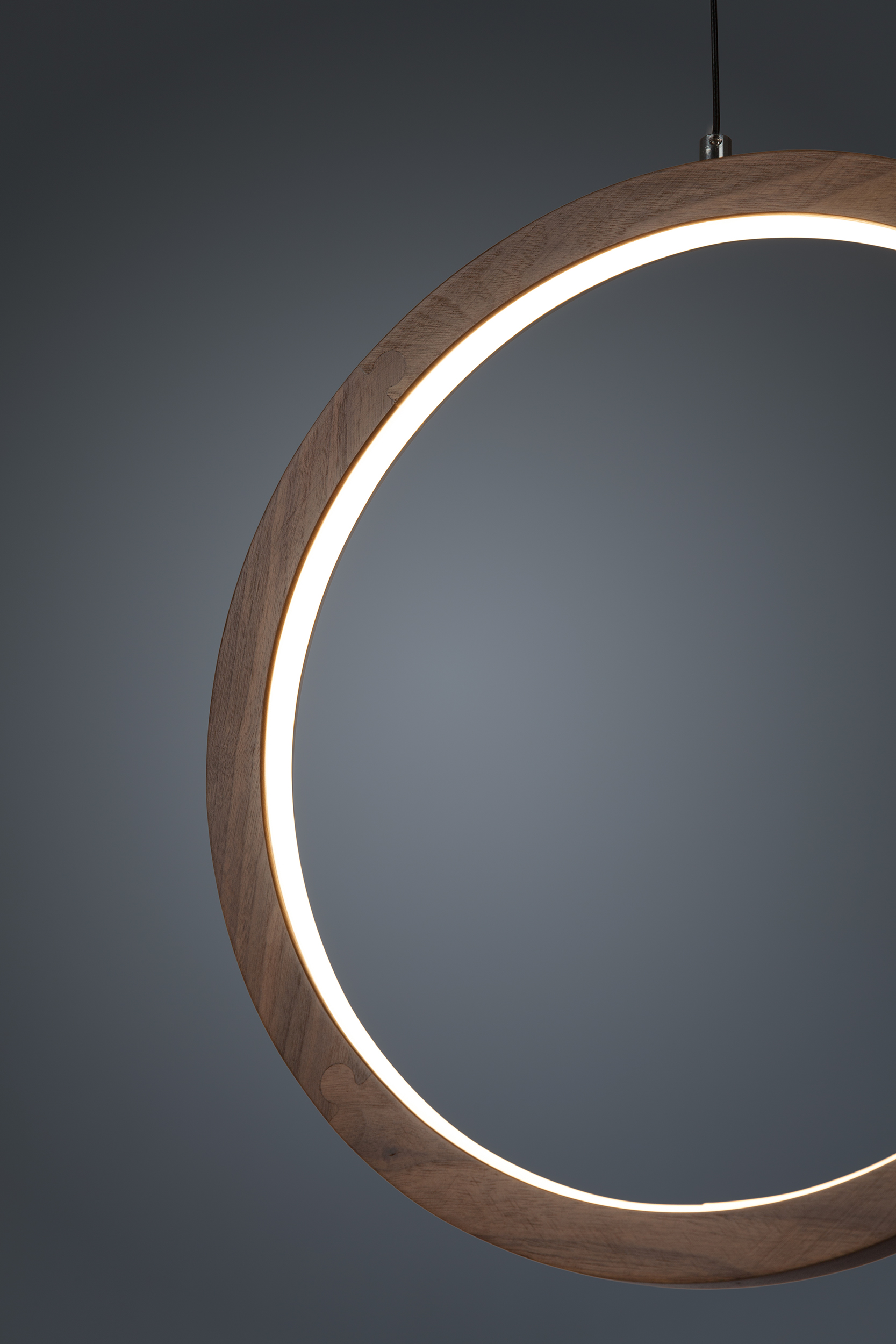 2000983199904 Подвесной светильник O-Wood диаметр 40 ELECTRORETRO Light Wood  - Вид №2